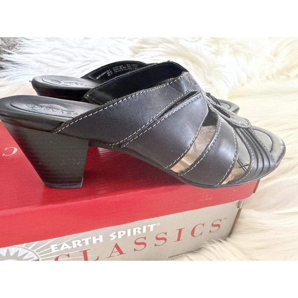 Earth Spirit Classics Women’s 8 Melody Sandals Black Comfort Open Toe Mule - Picture 4 of 8